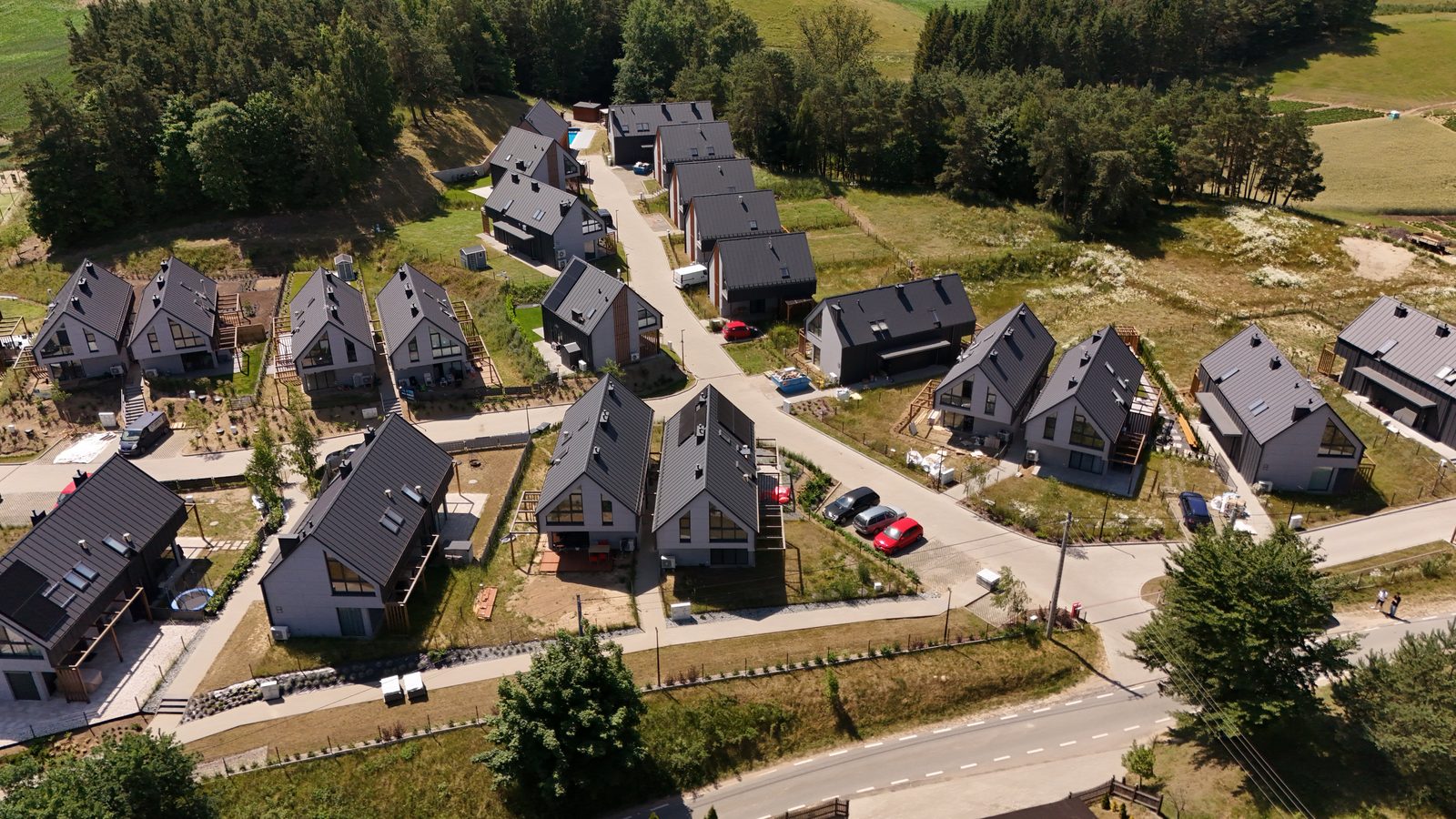 Osiedle z lotu ptaka — spójna architektura